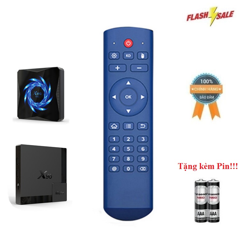 Remote điều khiển đầu android tv box x96 mate và x96q max sử dụng cpu allwinner h616- hàng mới chính hãng