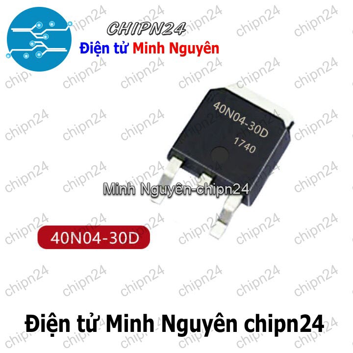 [1 con] (SOP) Mosfet Dán 40N04 TO-252 39A 40V Kênh N (SMD) (AM40N04-30DE 40N04-30D) - HH003768