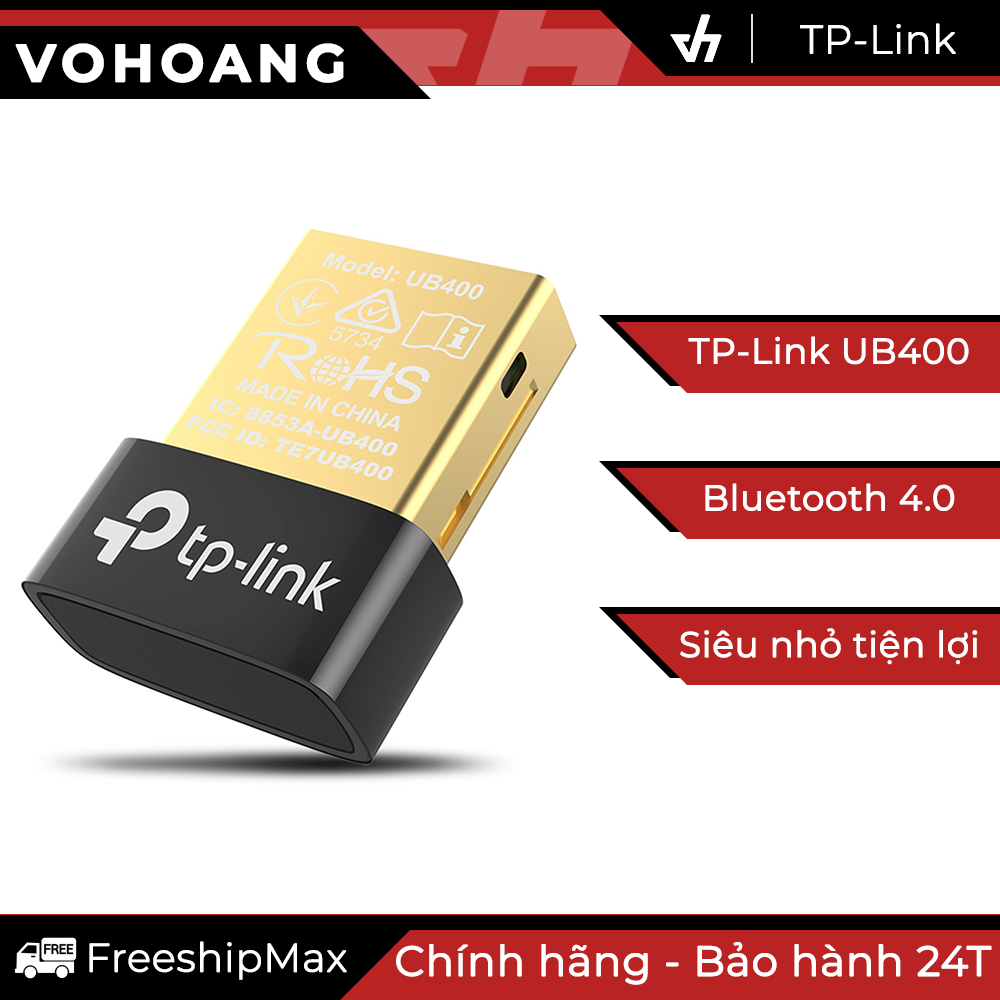 USB Bluetooth 4.0 TP-Link UB400 dùng cho máy tính (Đen)