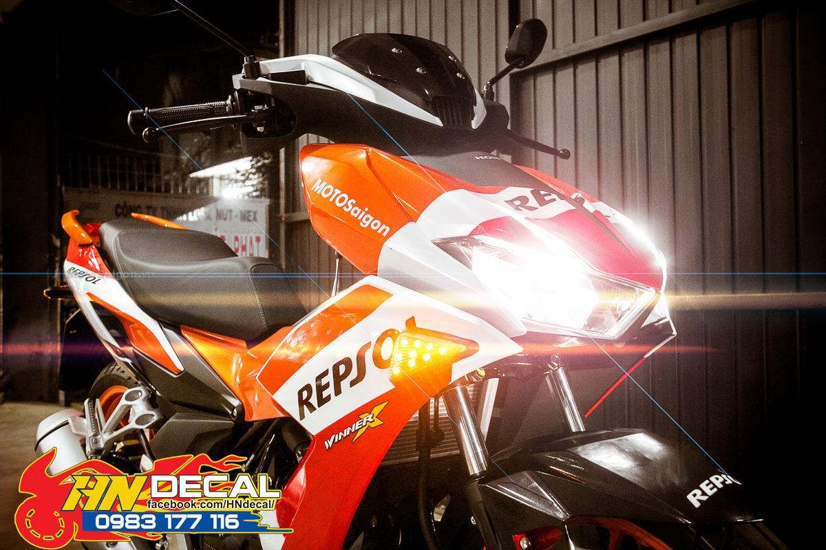 Tem trùm winner x vàng đen repsol