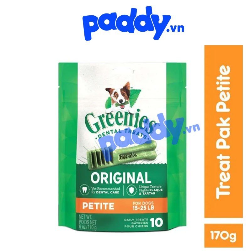 Xương gặm cho chó greenies dental sạch răng, thơm miệng, loại bỏ mảng bám 170g