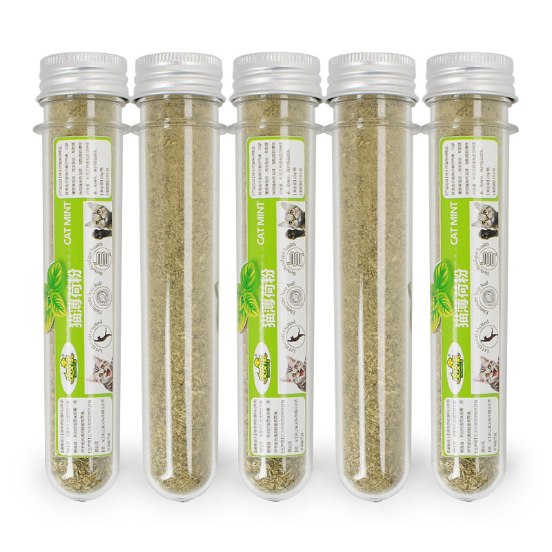 Cỏ mèo Catnip, CỎ BẠC HÀ SMALL LEOPARD CHO MÈO (45ml)