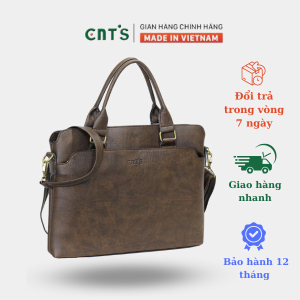 Cặp da công sở Unisex CNT HQ16 thời trang cao cấp