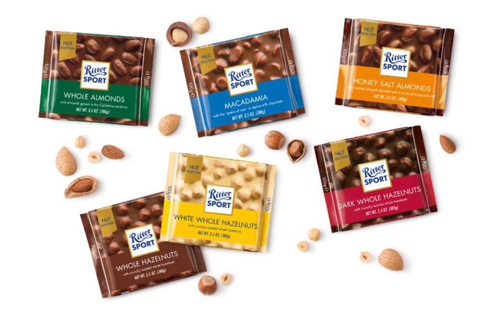 Socola Ritter Sport Nho khô hạt dẻ 100gr