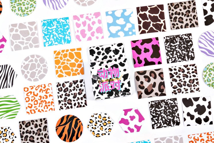 [HCM]Hộp 46 stickers da vằn