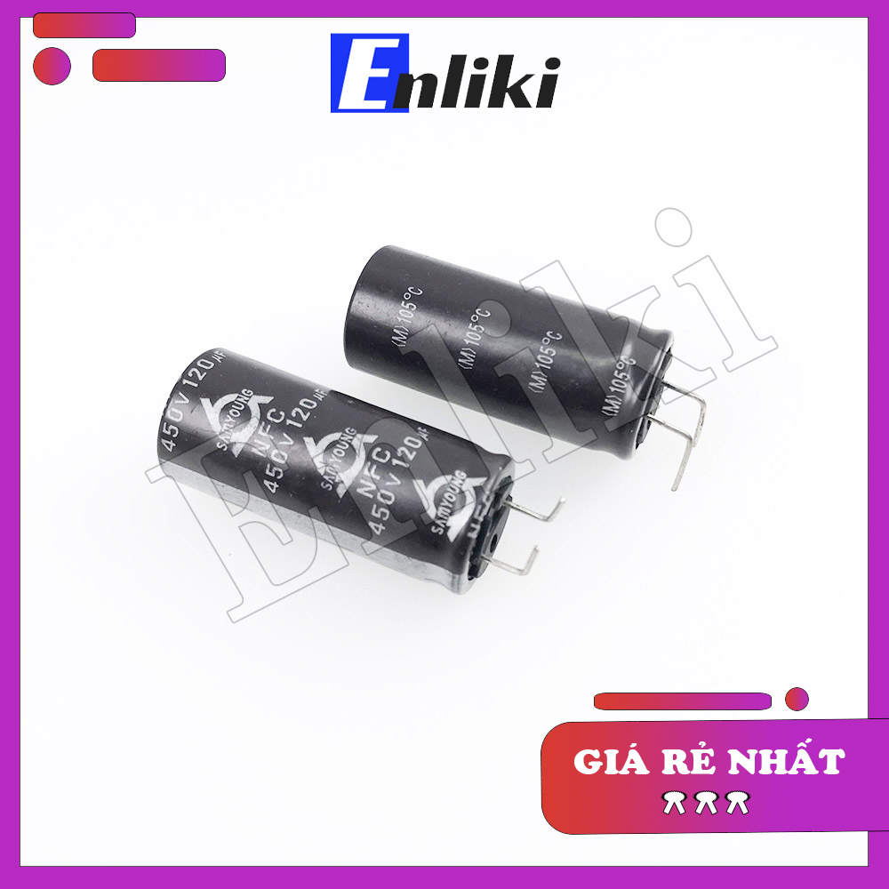 Tụ 120uF SAMYOUNG 450V (18x40mm)