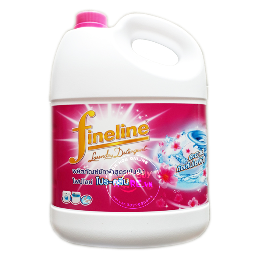 [HCM][Chính hãng] Nước giặt xả FineLine 3000 ml màu Đỏ đậm đặc - Thái lan [Hàng Auth - Chọn màu]