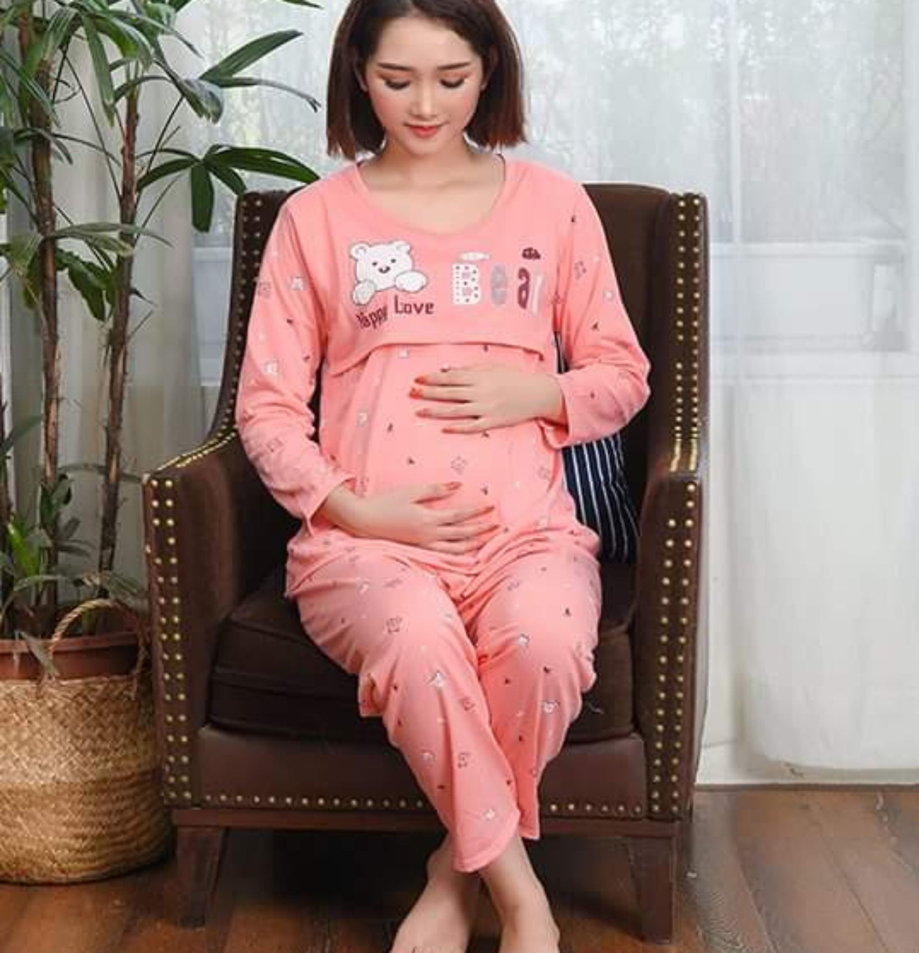 Bộ đồ bầu kết hợp sau sinh