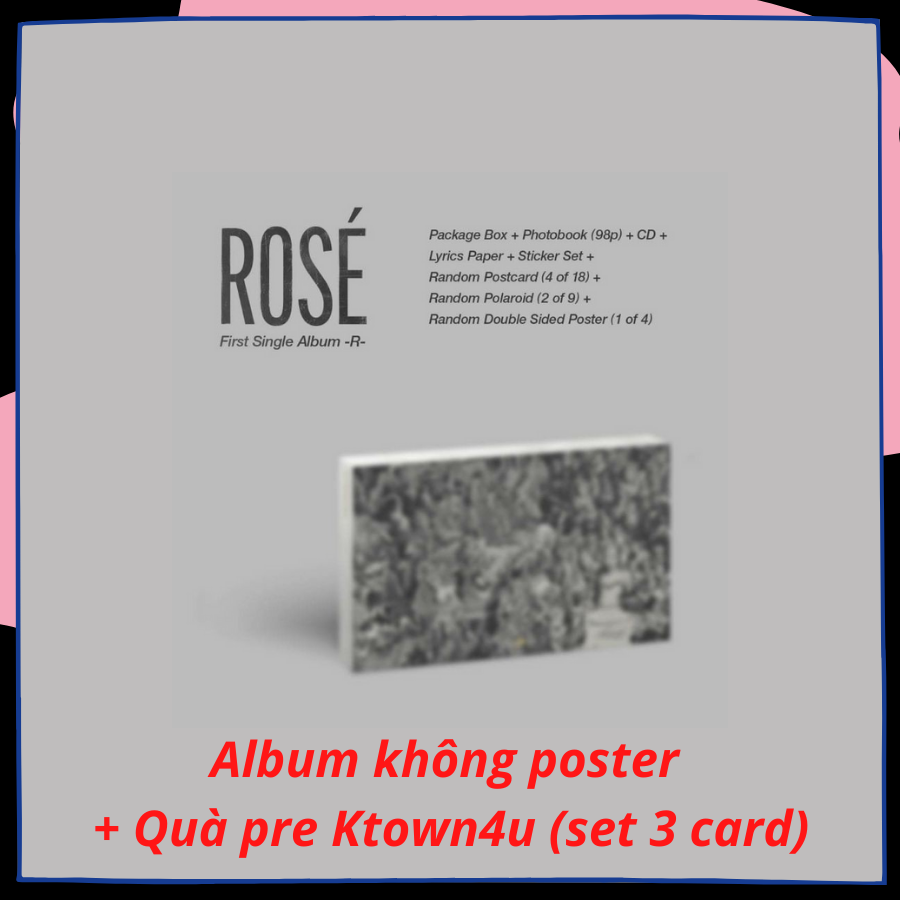 BLACKPINK | ROSÉ R - Bản thường (hộp ảnh thần tượng)