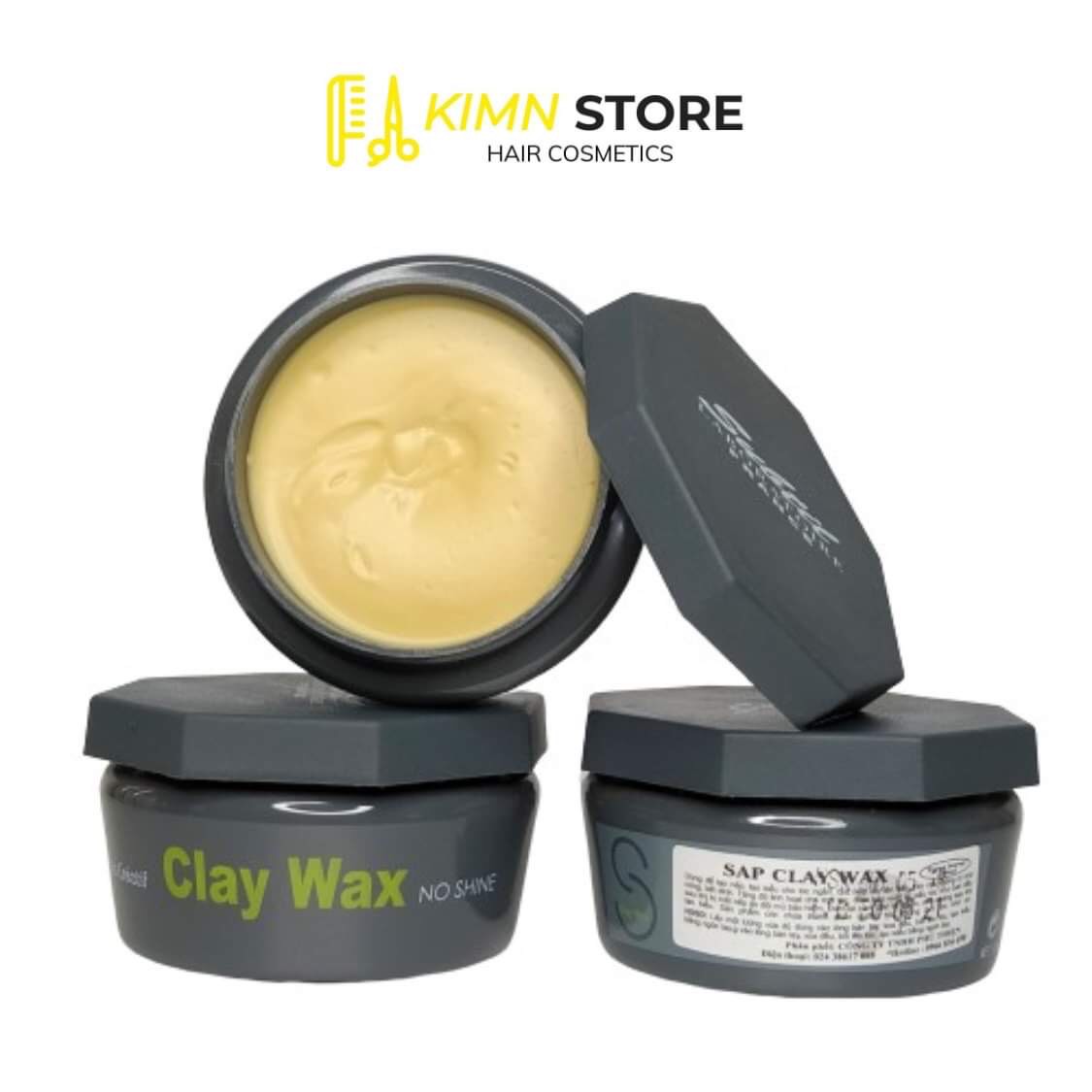 Combo Sáp vuốt tóc CLAY WAX 100g & Gôm xịt tóc nam (mẫu tùy chọn)