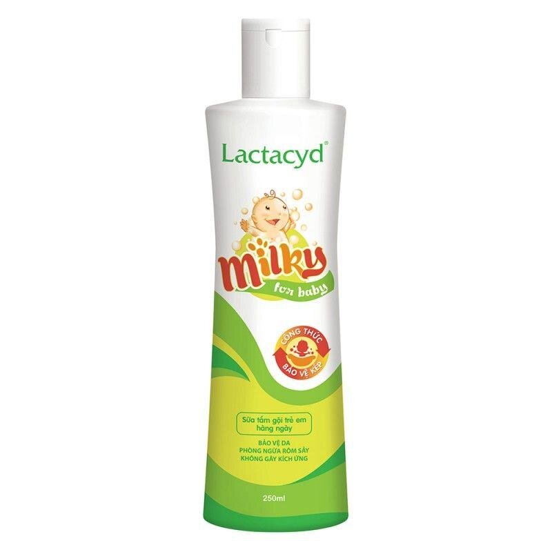 Sữa tắm gội cho bé Lactacyd Milk