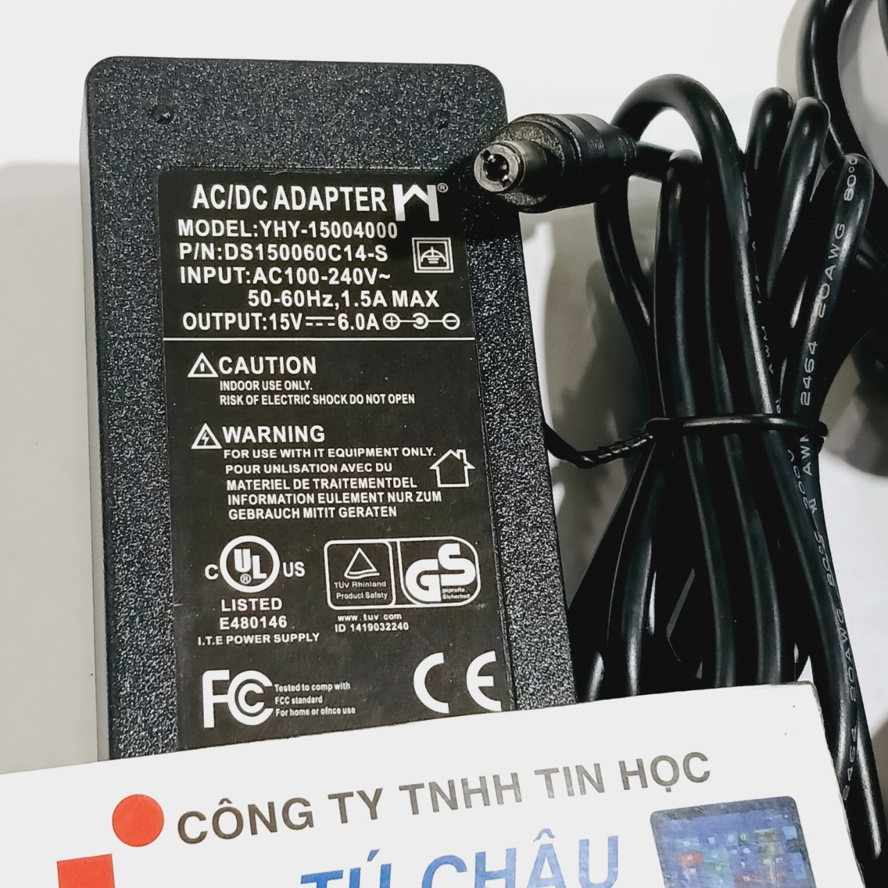 Adapter DC 15V - 2A / 15V - 3A / 15V - 4A / 15V - 5A / 15V - 6A (Đầu cắm 5.5mm x 2.1mm)