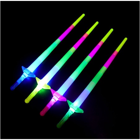 Đồ Chơi Nhựa Kiếm Nhật Katana Phát Sáng nhiều màu có Vỏ, có nhạc