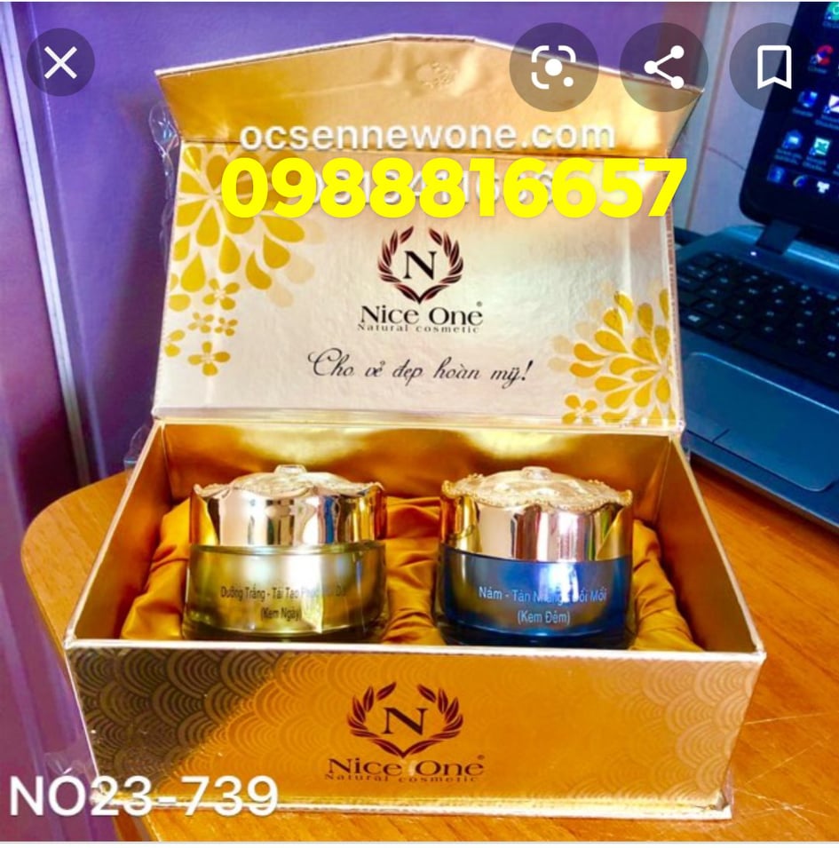 Bộ đôi ngày đêm kem hỗ trợ nám Nice one (35g-35g)
