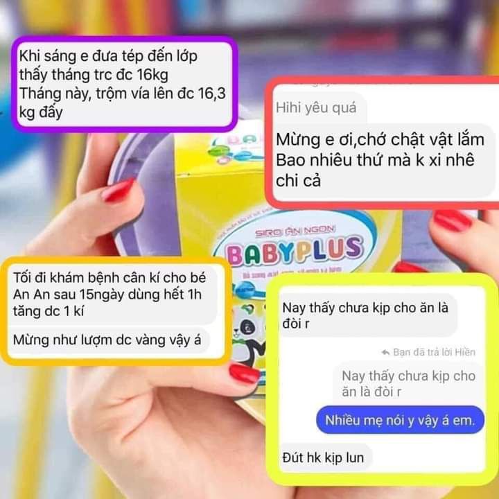 Siro Ăn Ngon Cho Bé BaByPlus