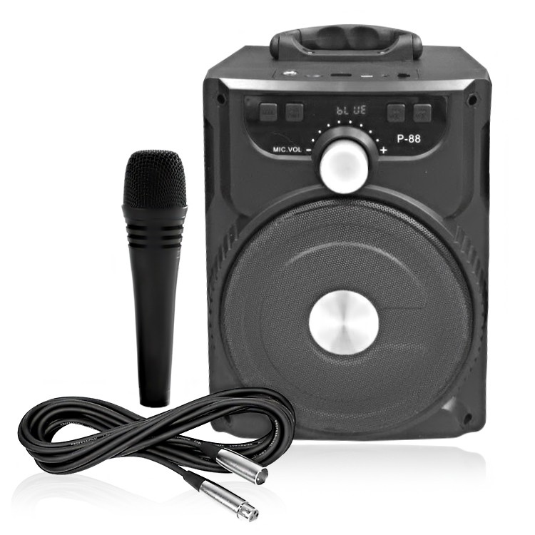 №∋  [TẶNG MIC KARAOKE] LOA BLUETOOTH KARAOKE P88P89