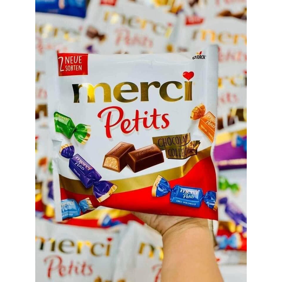 KẸO SOCOLA MERCI PETITS 125G ĐỦ VỊ