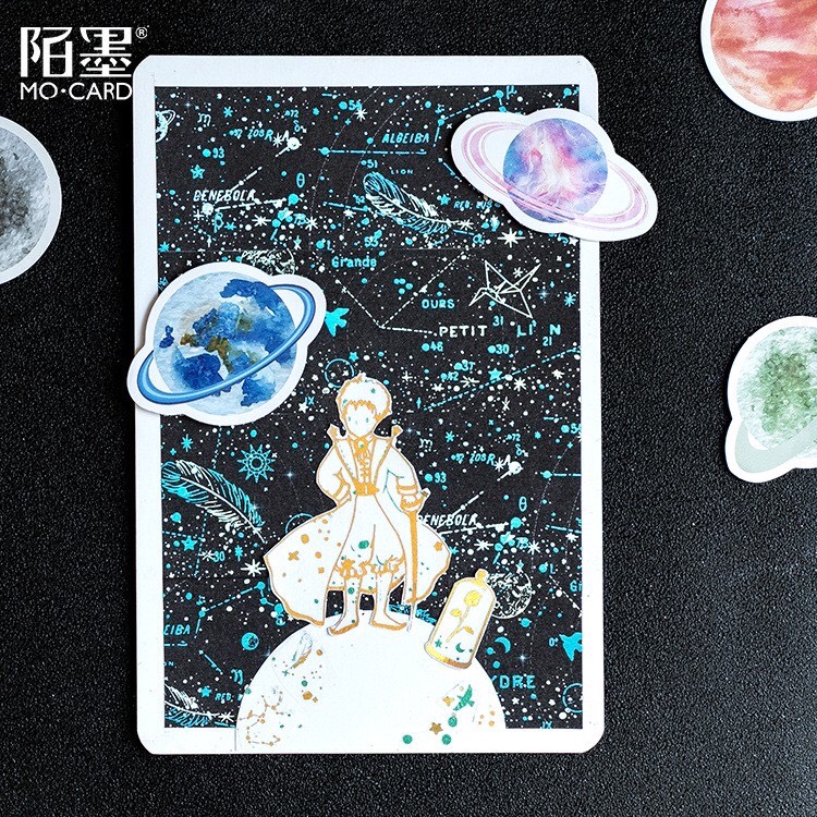 HỘP 45 STICKER HÀNH TINH TÍM