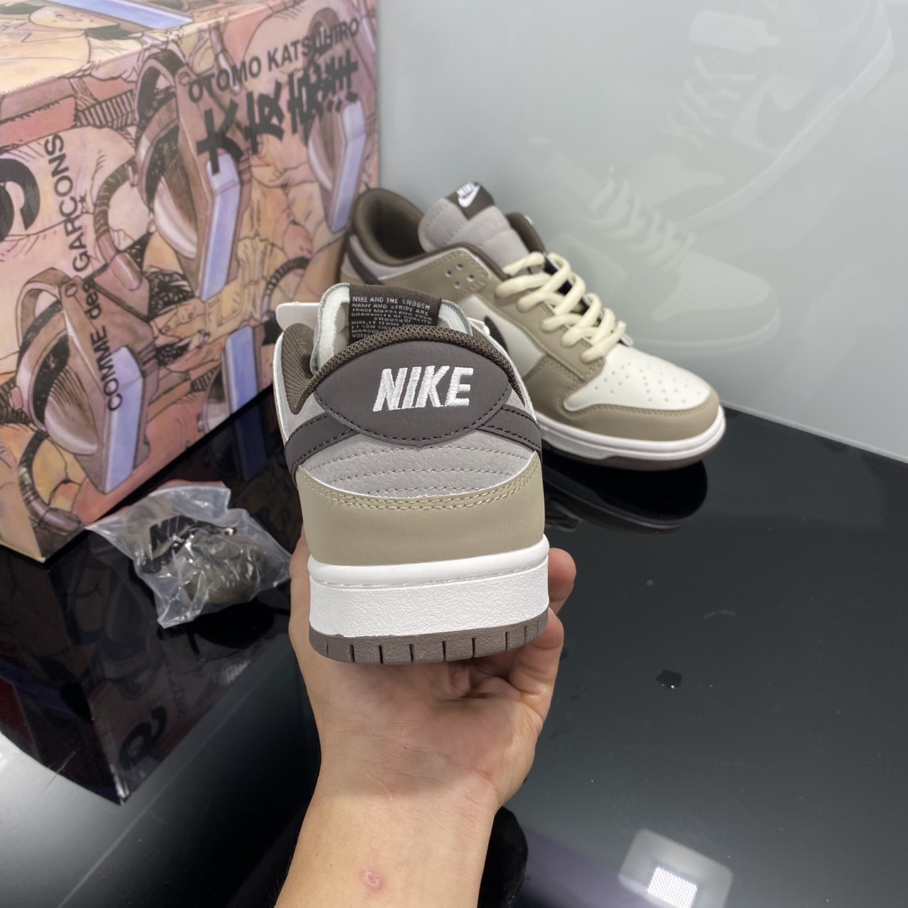 GIÀY SB DUNK LOW OTOMO NÂU TRẮNG LAI AU - GIÀY TH