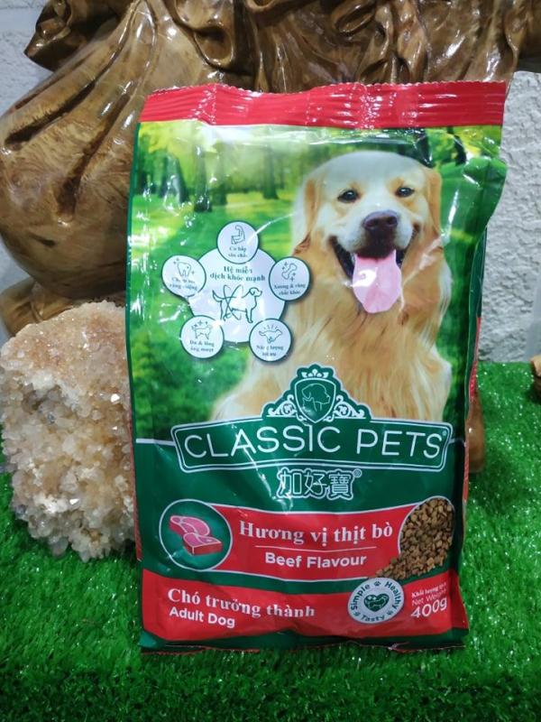 Classic Pets hạt cho chó trưởng thành vị thịt bò 400gr