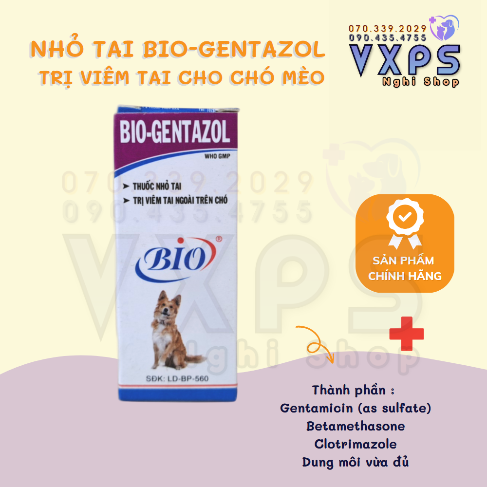 [GIẢM ĐẾN 20% Ở XU] Bio nhỏ viêm tai - Bio Gentazol 10ml