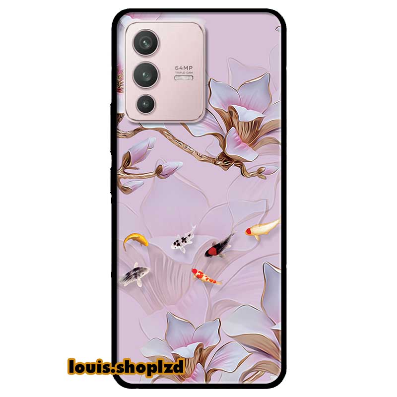 Ốp lưng dành cho vivo v23 5g - vivo s12 mẫu tranh hoa và cá