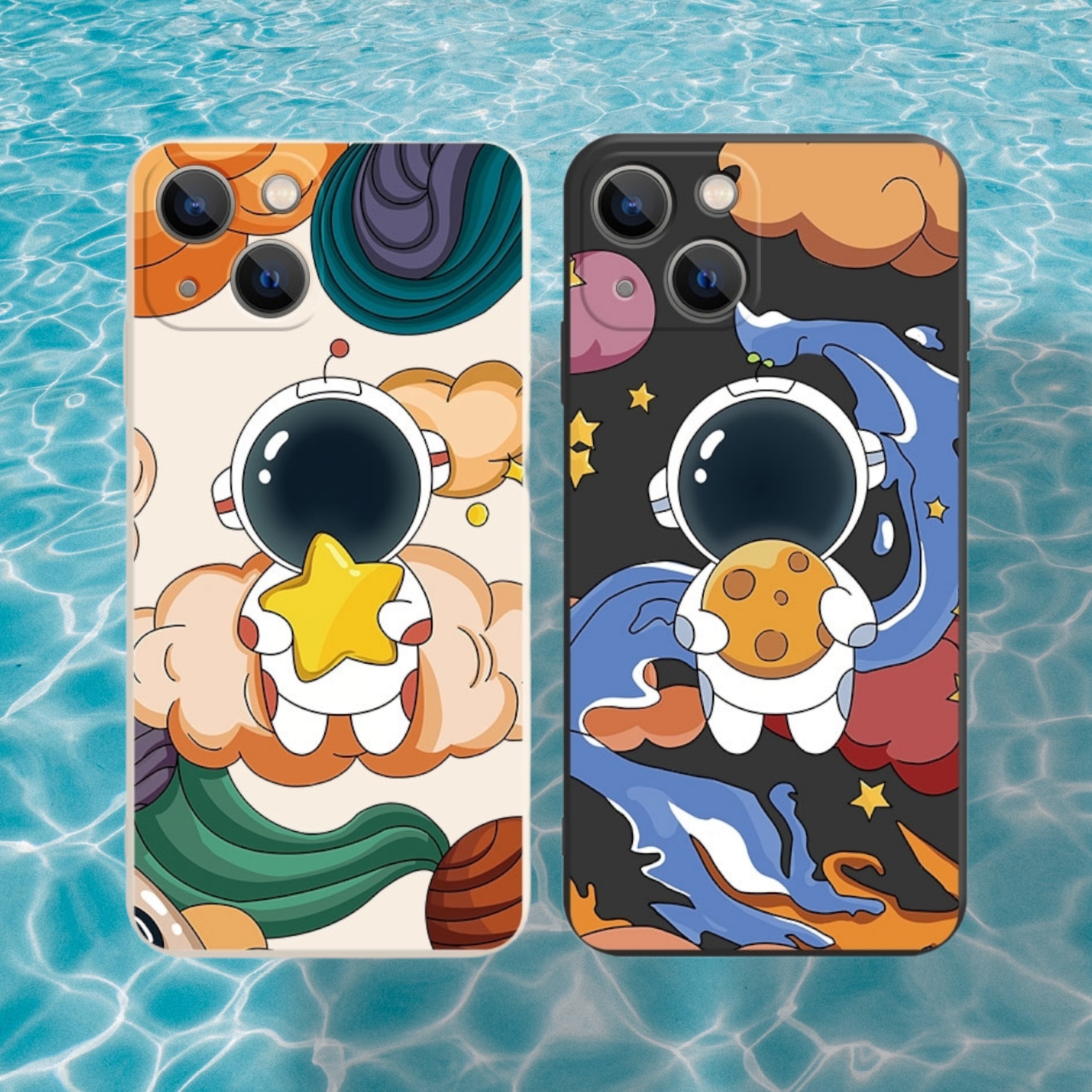 Ốp Vuông Phi hành gia Xiaomi Redmi Note 9,Note 9s,Note 9 Pro,Redmi Note 8,Note 8 Pro,Redmi Note 7,Note 5,Note 5 Pro X75