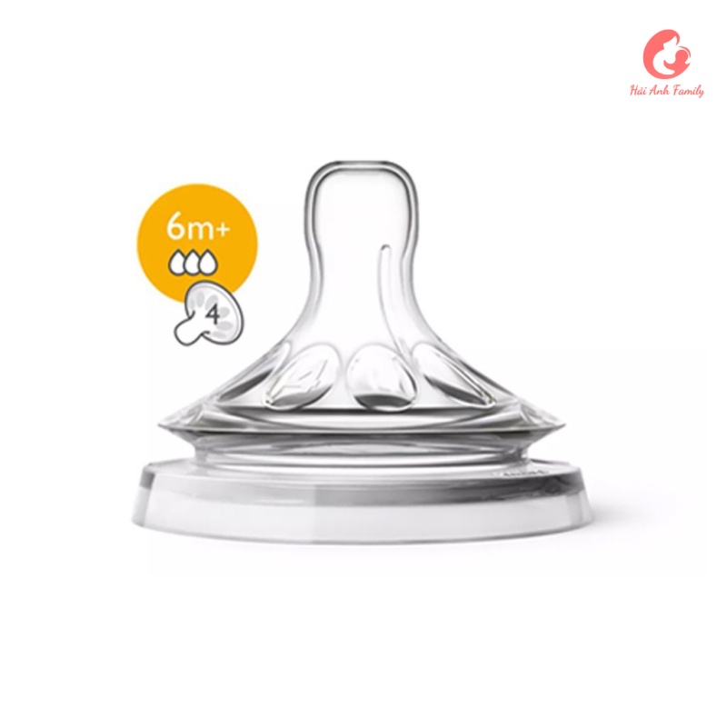 NÚM TI AVENT NATURAL CỔ RỘNG [ĐỦ SỐ 0 - 5][CAM KẾT CHÍNH HÃNG]