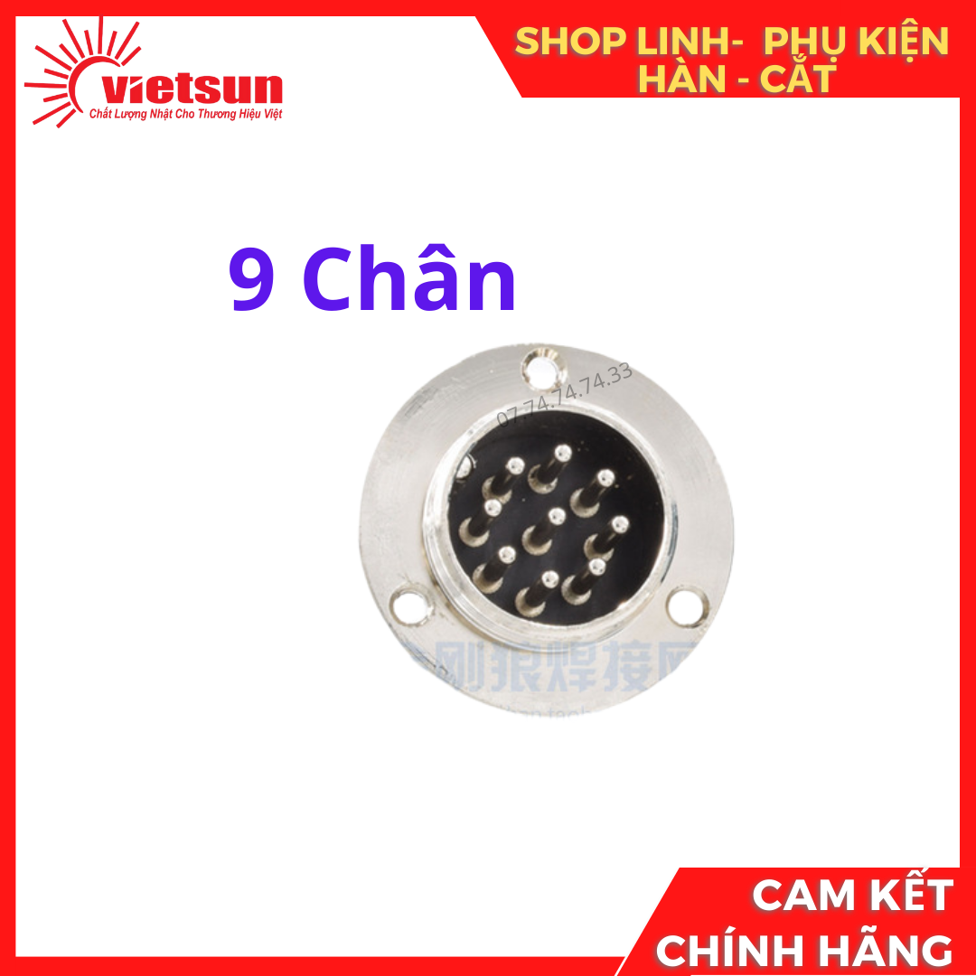 Giắc điều khiển máy hàn Mig ( Loại Đực gắn trong máy)