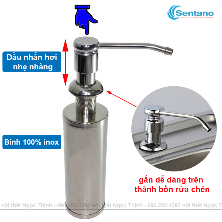 [SALE RẺ]Bình xà bông inox gắn vào chậu rửa đựng nước rửa chén bxb-01, thiết kế kiểu dáng hiện đại, sang trọng với 100% inox đựng nước rửa chén cao cấp với thiết kế tiện lợi