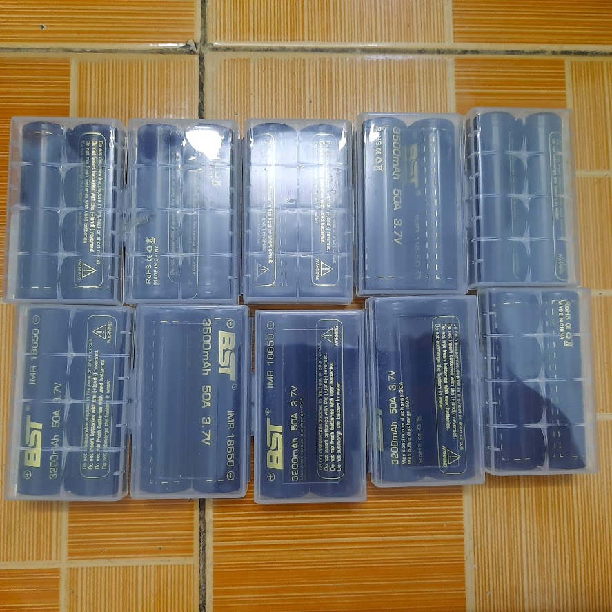 Pin 3.7v 18650 BST 3200mah - Độ Xả Cao 50A (pin mới 1 viên)