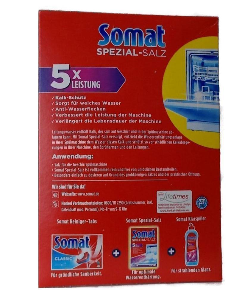 Combo 02 muối rửa chén cho máy Somat Special Salt 1.2kg