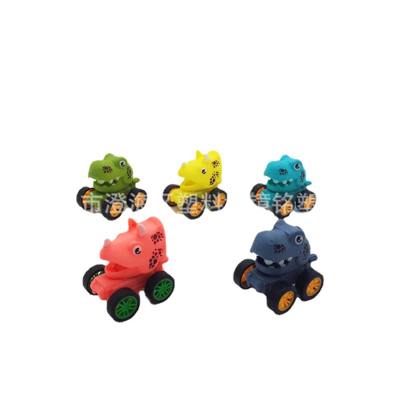 Combo 5 Chiếc Xe Đồ Chơi Đầu Khủng Long Mini Động Cơ Dây Cót