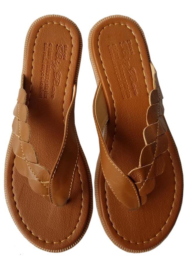 Dép xỏ ngón Nữ BIGBEN Da Bò Thật KN28
