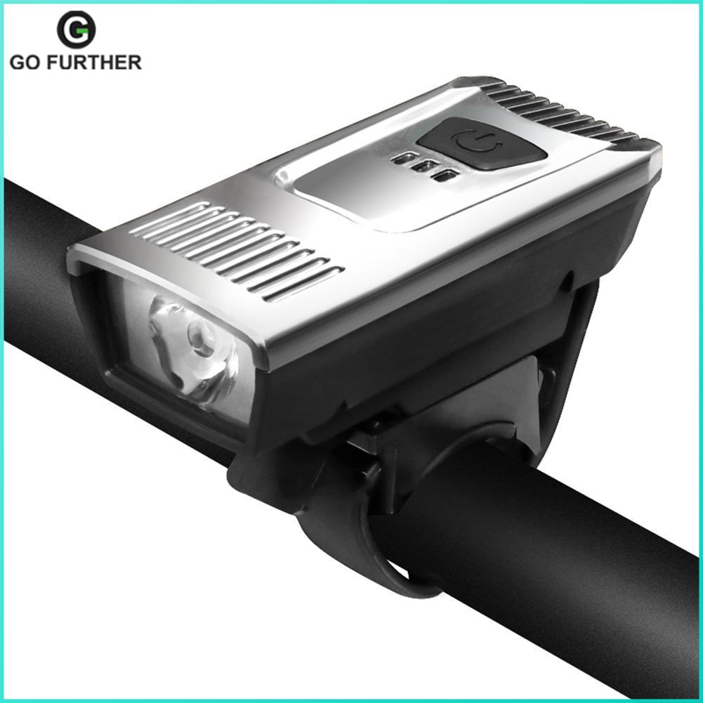 Bike Front Light USB Rechargeable 4 Mode Bicycle Headlight Flashlight Lamp