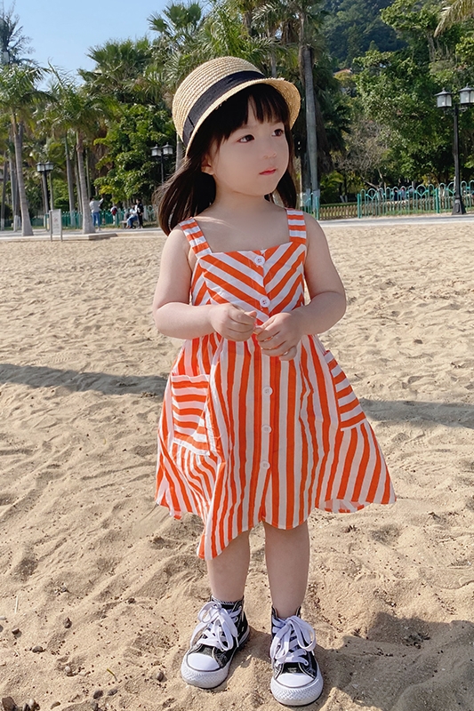 [hàng xả] MẪU ĐẦM KẺ D11 DÁNG XÒE DÀNH CHO BÉ GÁI