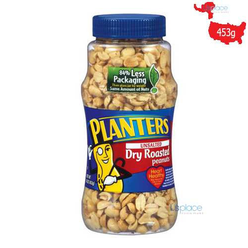 Đậu phộng rang Planters unsalter -không muối (453g) - Mỹ