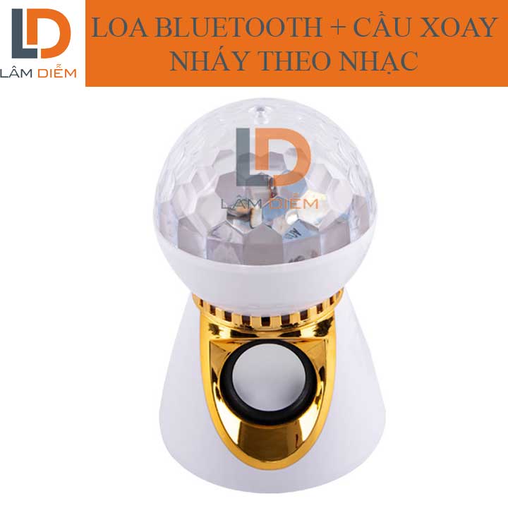 Bluetooth speaker combination Bridge rotating stage lights flash along with the music CQ2