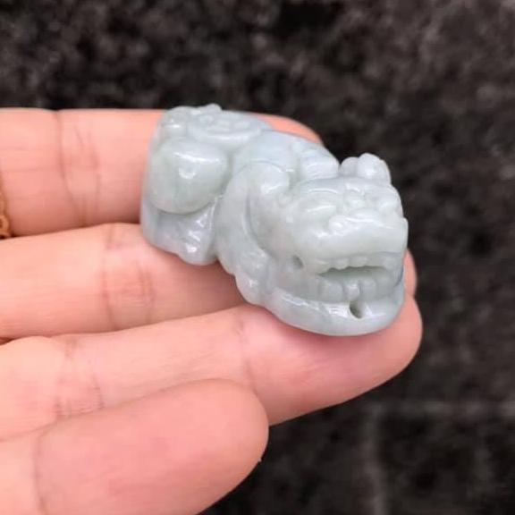 TỲ HƯU NGỌC CẨM THẠCH TRẮNG SIZE LỚN