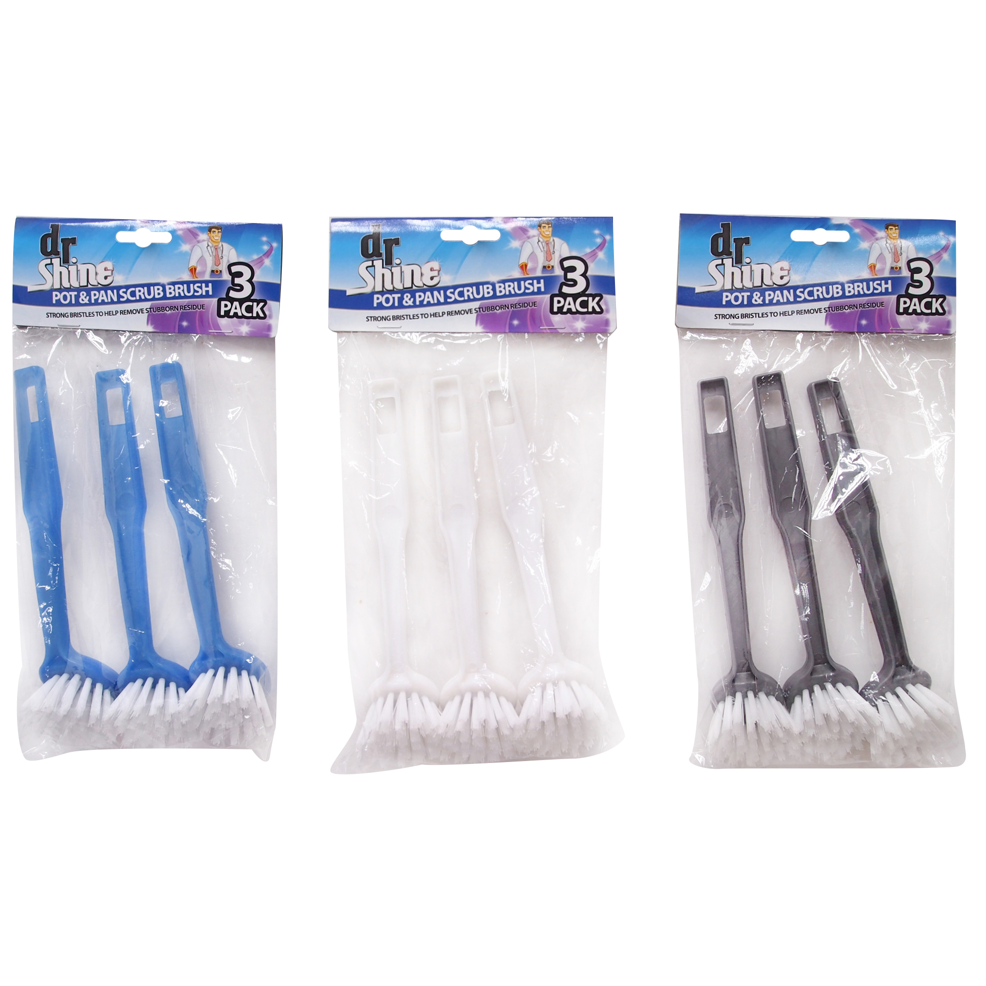 Bộ 3 cây chà sàn 20cm Uncle Bills BB0014