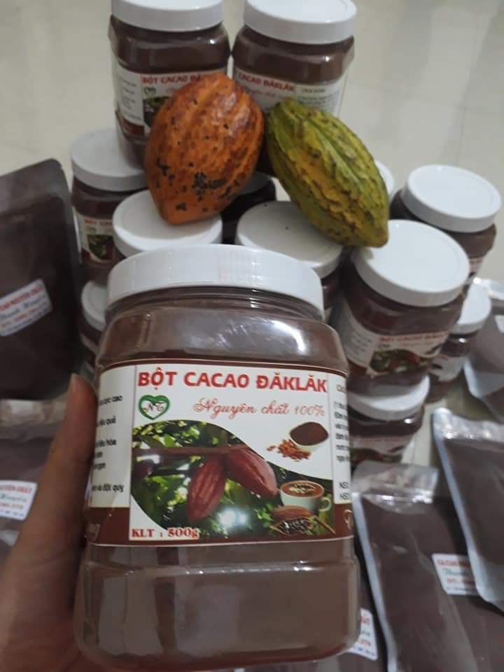 [HCM]Hộp bột cacao nguyên chất 500gr đậm đà