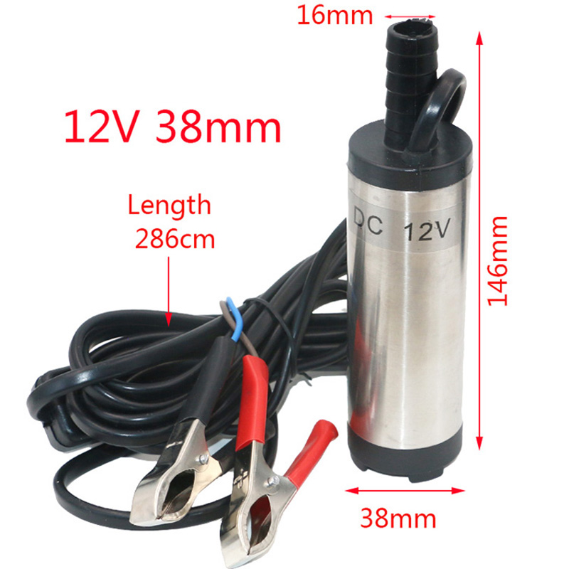 Máy Bơm Chìm Bơm Dau Bơm Nước Mini Phi 51mm/38mm,Bơm chìm mini 12v
