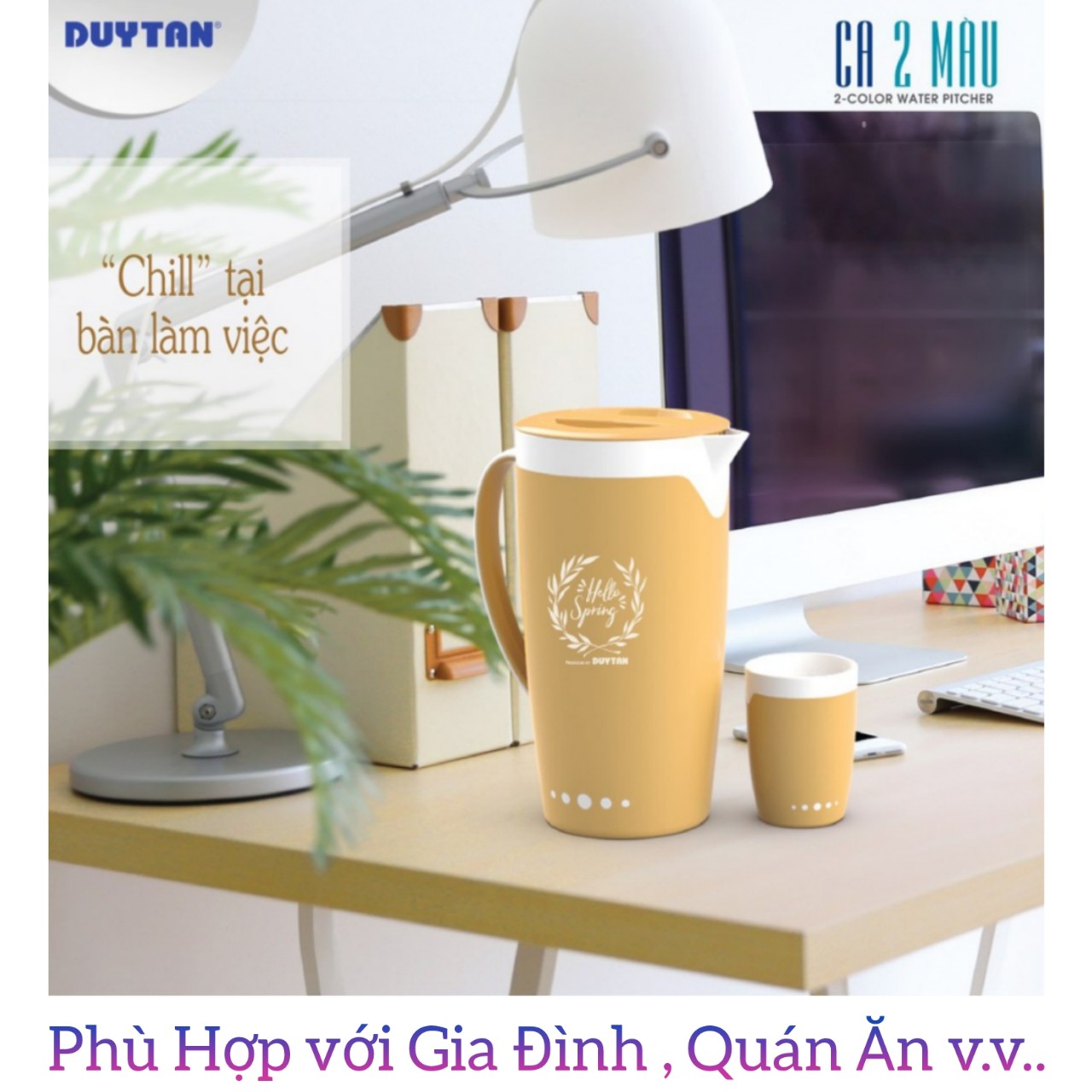 Ca Nhựa Có Quai Duy Tân 2 Lít -Ca Quai 2 Lít CA 5 CHẤM