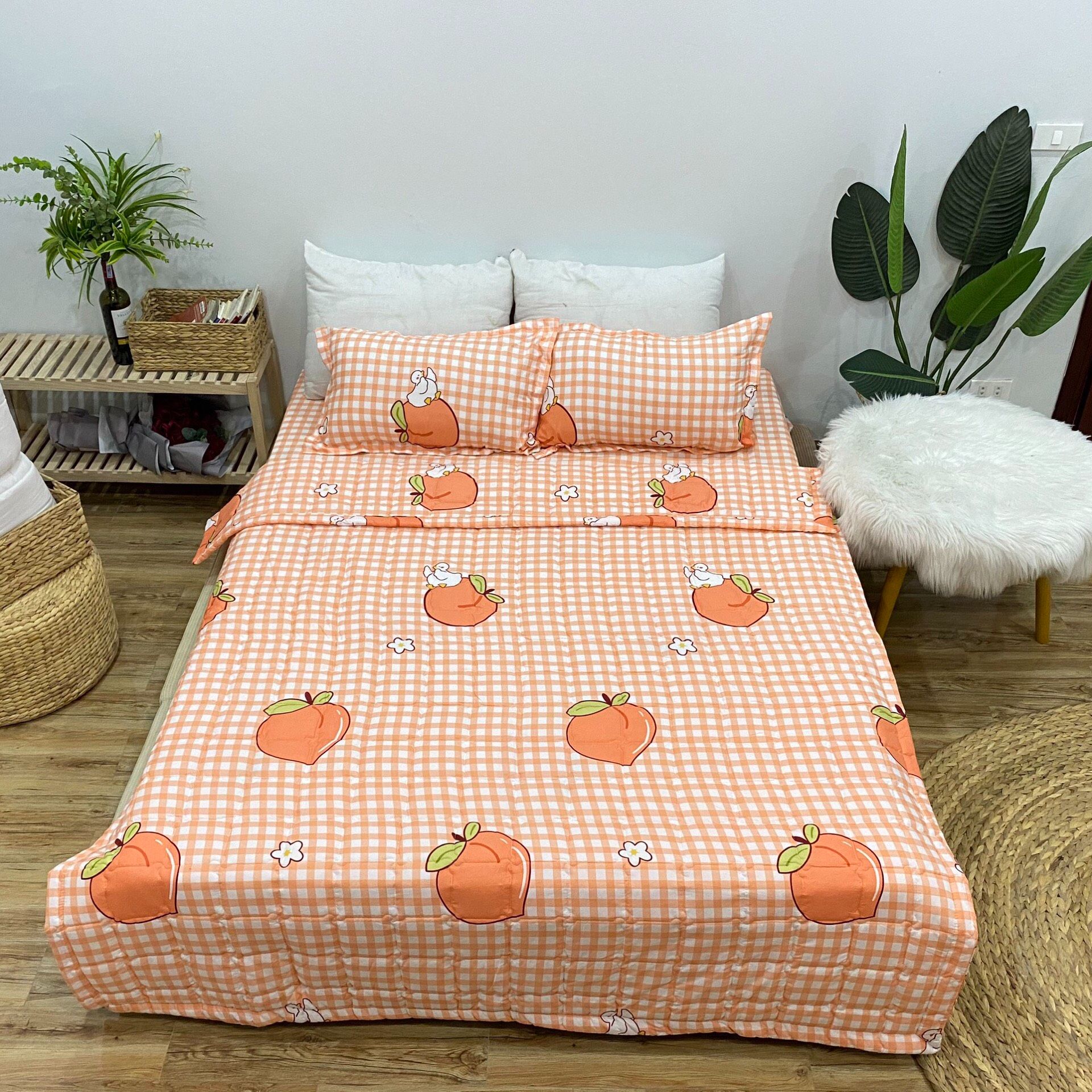 Bộ Ga Gối Cotton Poly NVC Bedding - Nhiều Mẫu Lựa Chọn ( 1 Ga + 2 Vỏ Gối )
