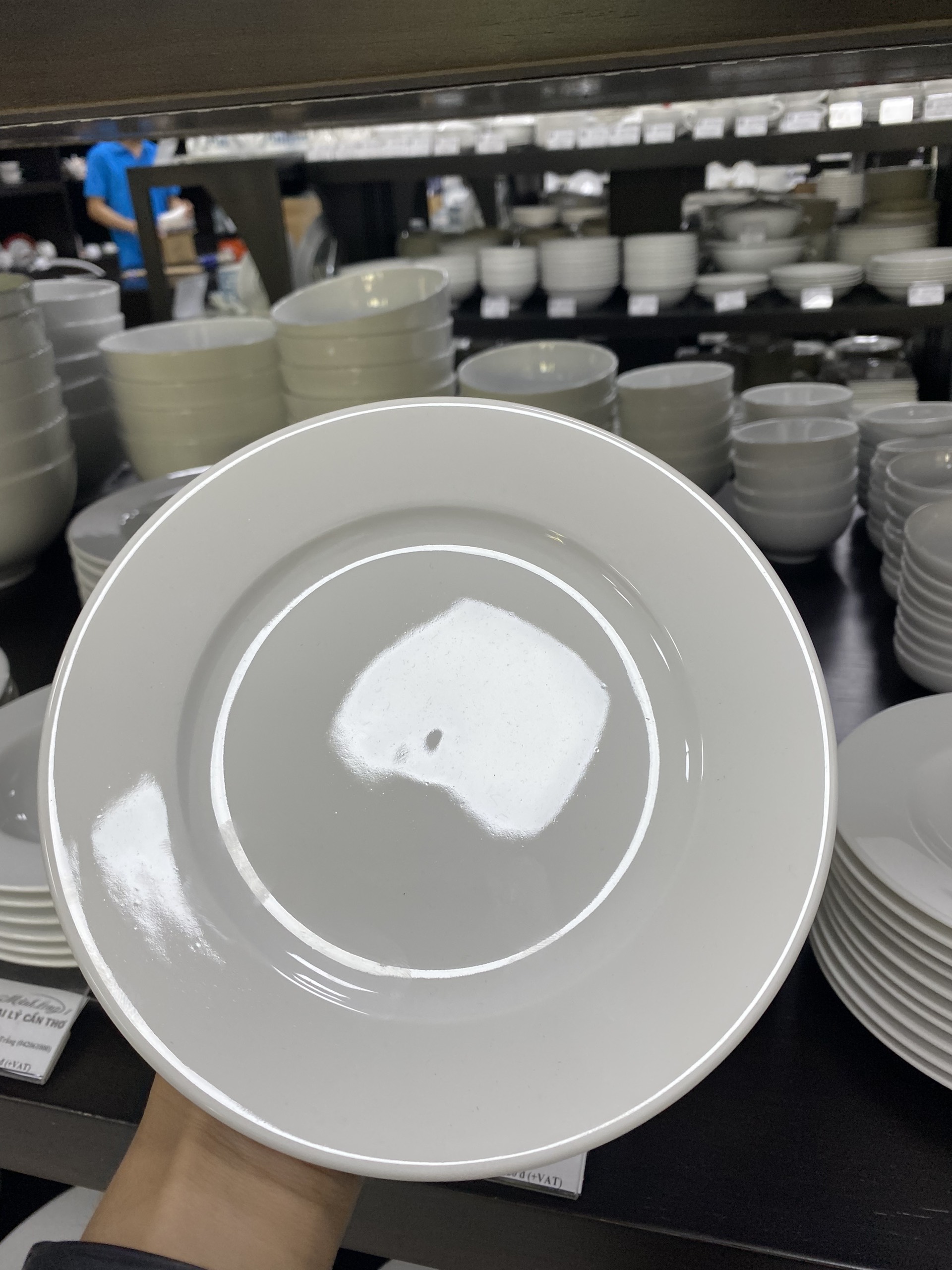 Dĩa tròn 15 cm Jasmine Trắng - Gốm sứ cao cấp Minh Long I