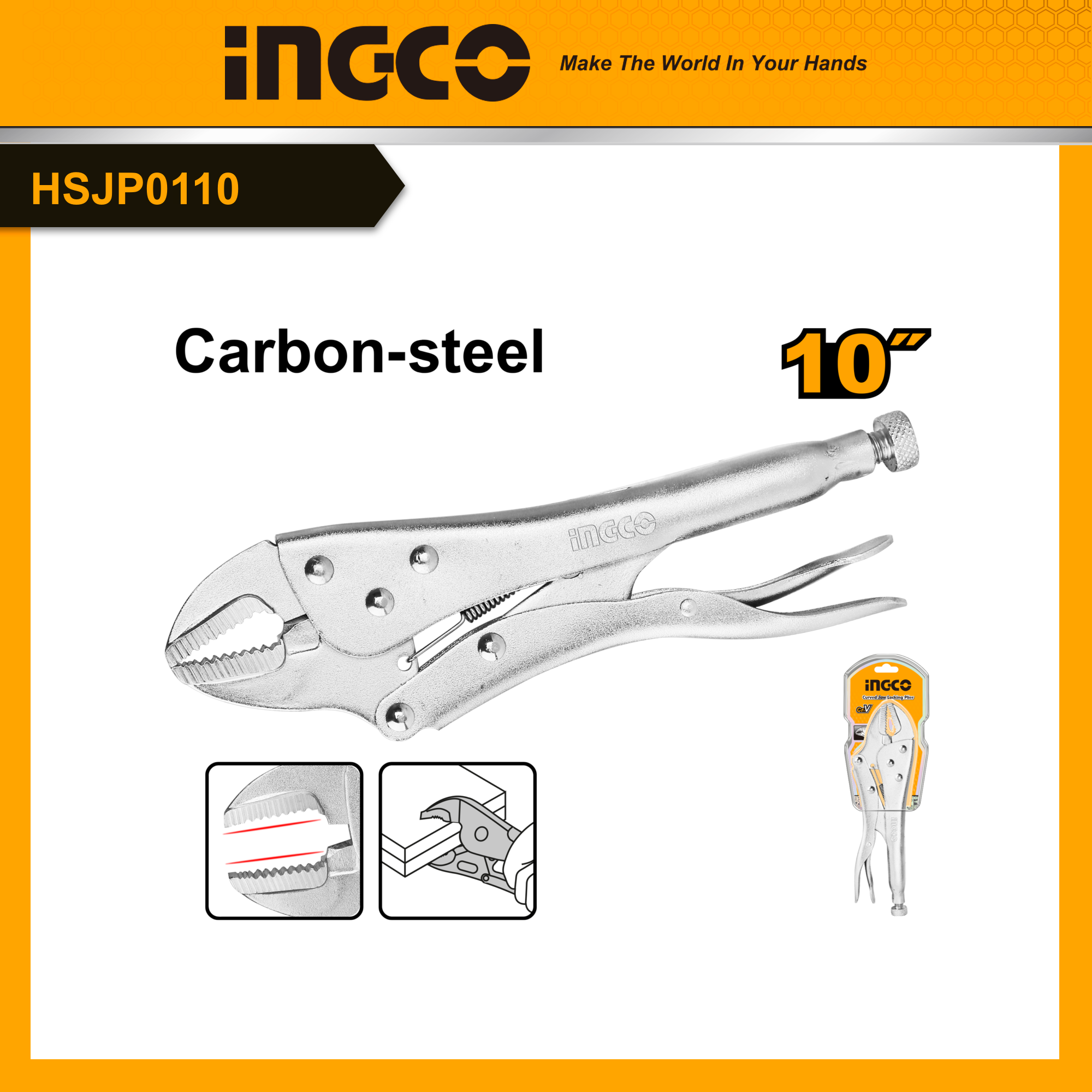 Ingco kìm bấm hàm cr-v hsjp0110