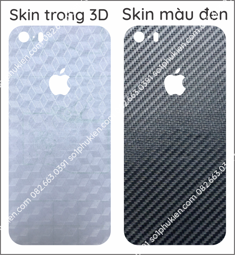 Miếng dán mặt lưng skin carbon iPhone 5 / 5s / 5c