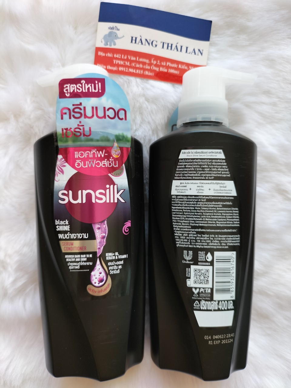 Dầu xả Sunsilk Thái Lan Màu đen 380ml
