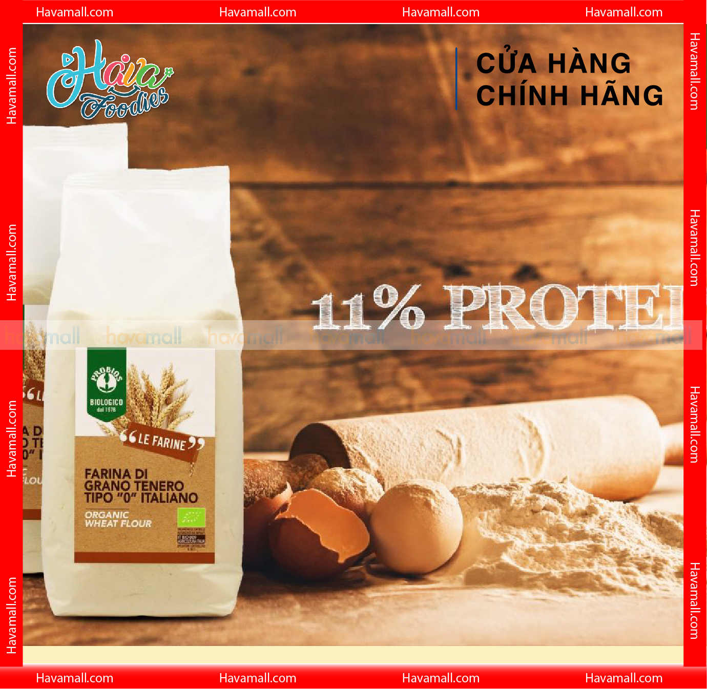 [HOÀN TIỀN MAX 10%][HOÀN TIỀN MAX 10%] Bột MÌ Hữu Cơ Đa Dụng Probios 1kg