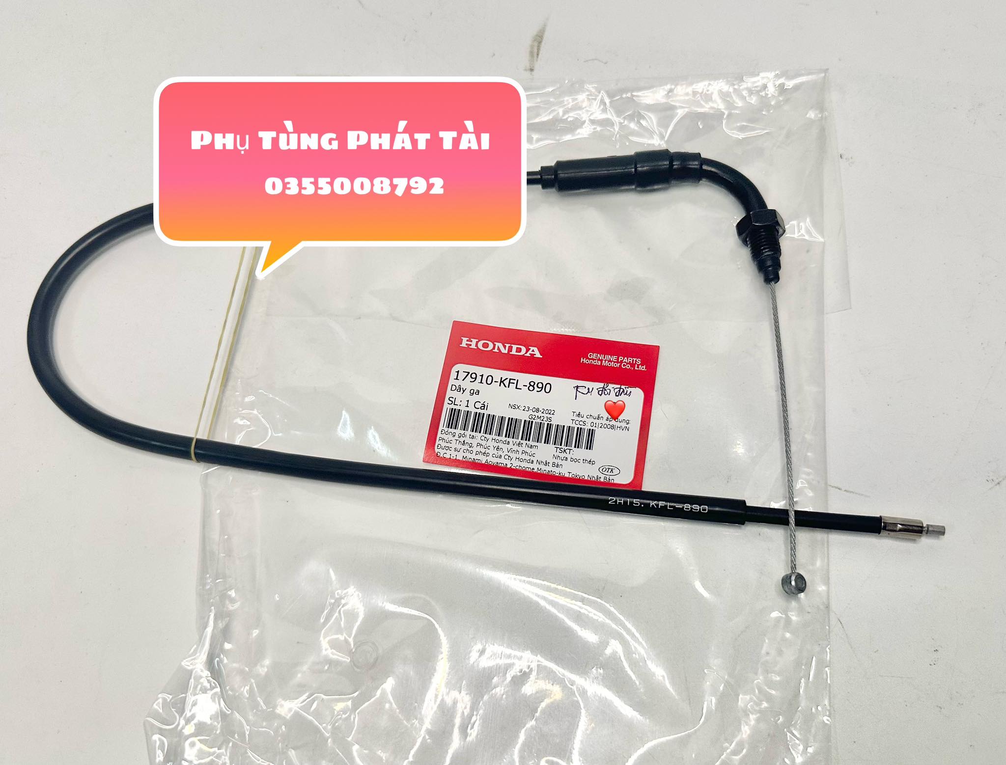 Dây Ga Future 1 - Wave Thái 110 Chính Hãng Honda